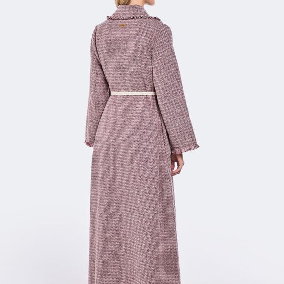 Riva Tweed Abaya Besht 3 Piece Set with Scarf & Long Sleeve Under Dress - Picture 2 of 7